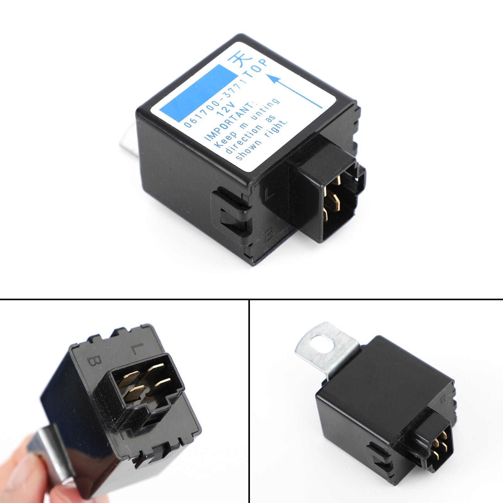 12V Time Delay Relay 061700-3771 T0070-31410 Compatible with Kubota D1005 D1105