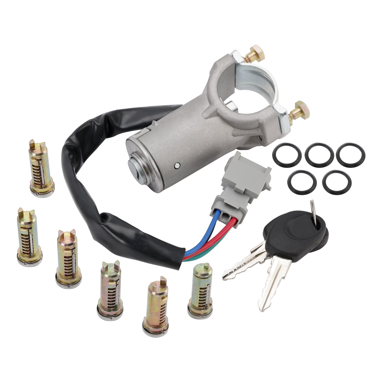 Iveco Daily Ignition Lock Cylinder Kit 6x Locking Cylinders with Key 2000-2006 2991727