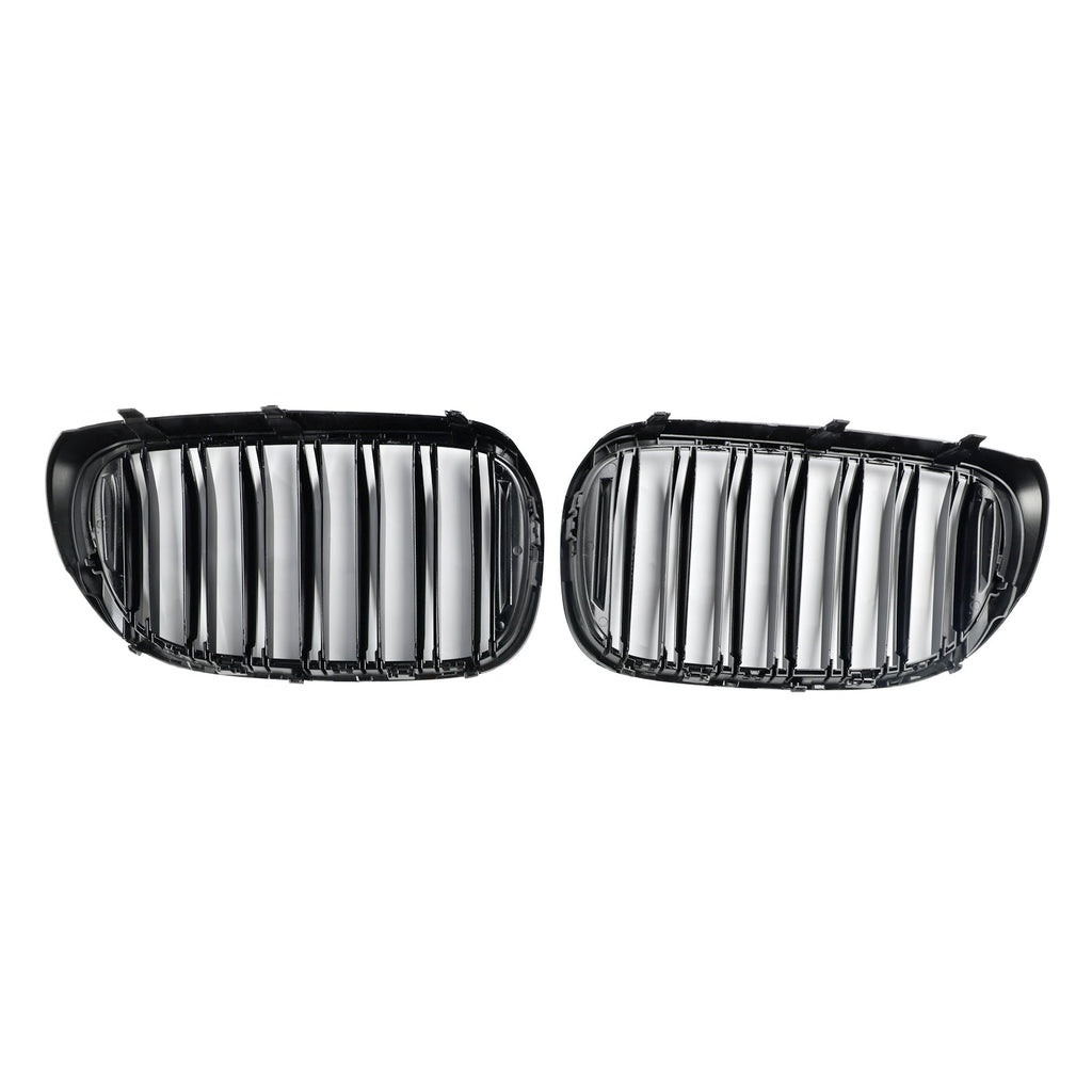 BMW 7 Series G11 Long-Wheelbase Pre-Facelift 2-Slat Black Front Kidney Grille 2015-2019