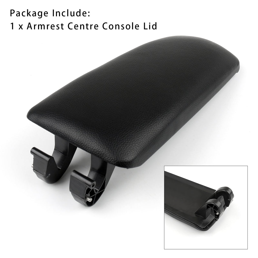 2001-2008 Audi A4 B6 B7 Center Console Black Leather Armrest Cover 8E0864245E