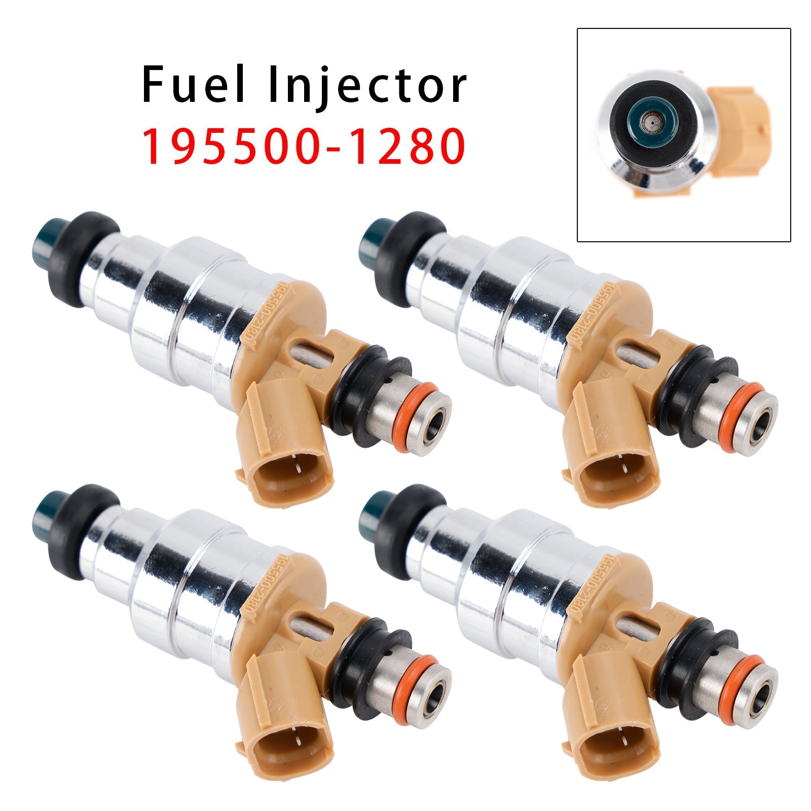 1989 Ford Probe GL/LX 2-Door Hatchback 2.2L 4-Piece Fuel Injector Set 195500-1280
