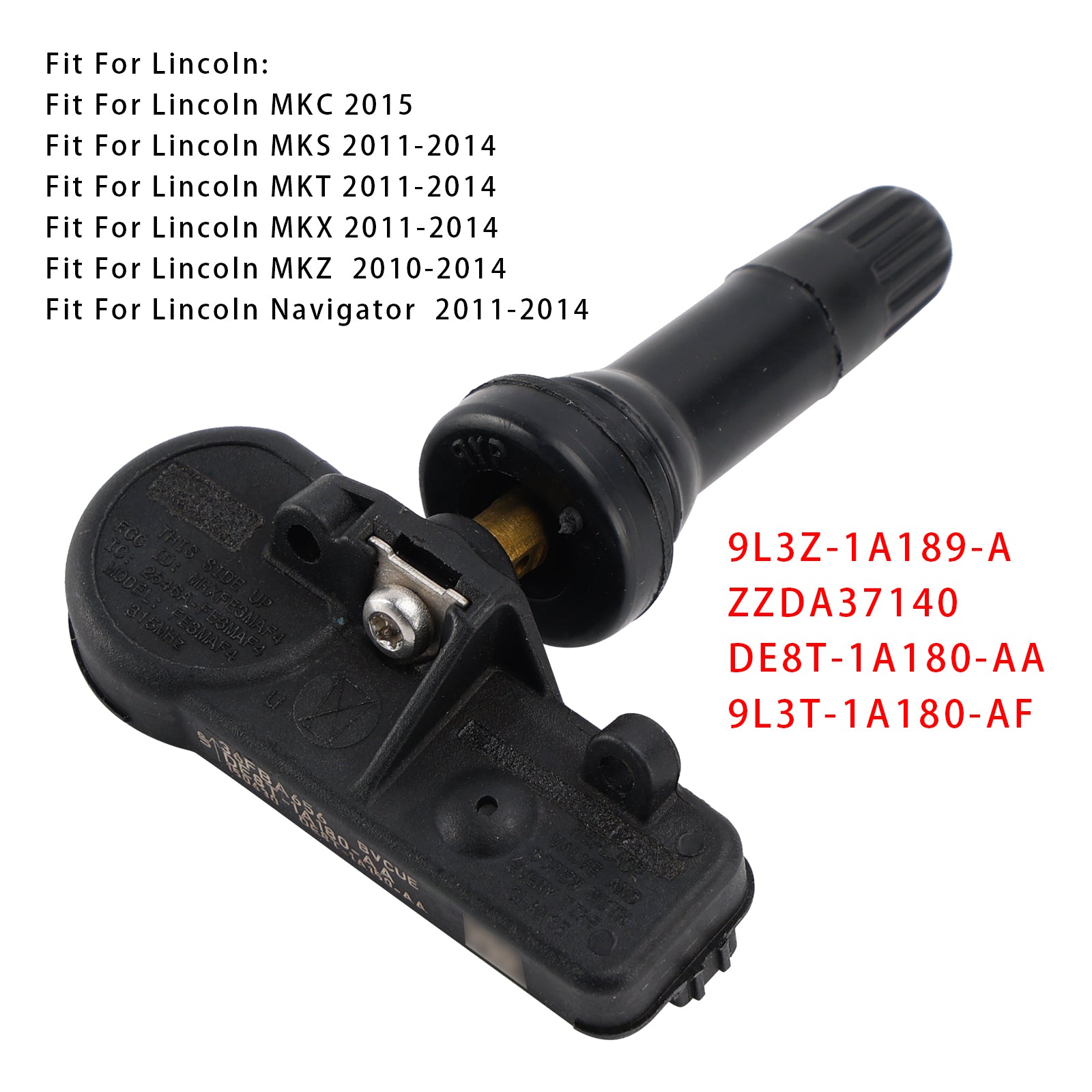 Ford C-Max Transit Fiesta Focus TPMS Tire Pressure Monitoring Sensor DE8T1A180AA