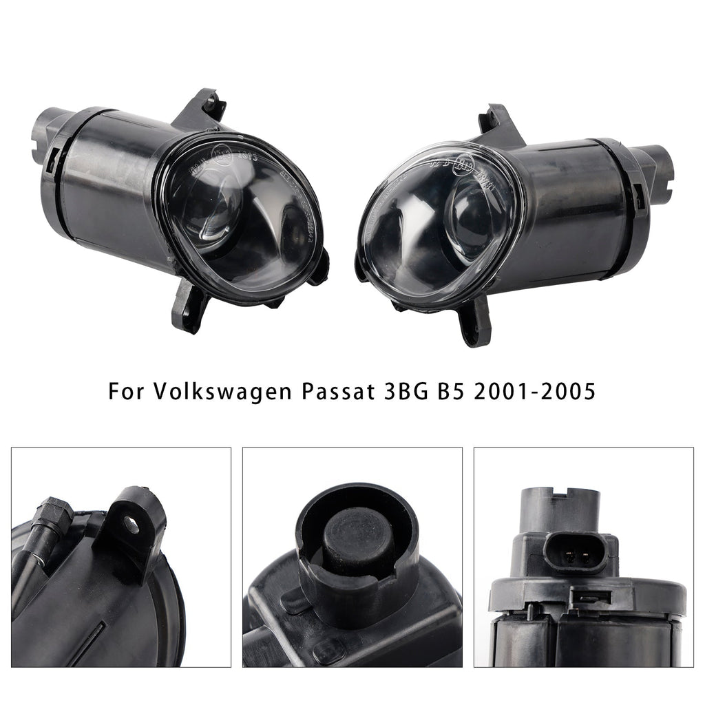 Front Pair of Fog Driving Lights for 2001-2005 Volkswagen Passat B5 3BG Bumper Lamps