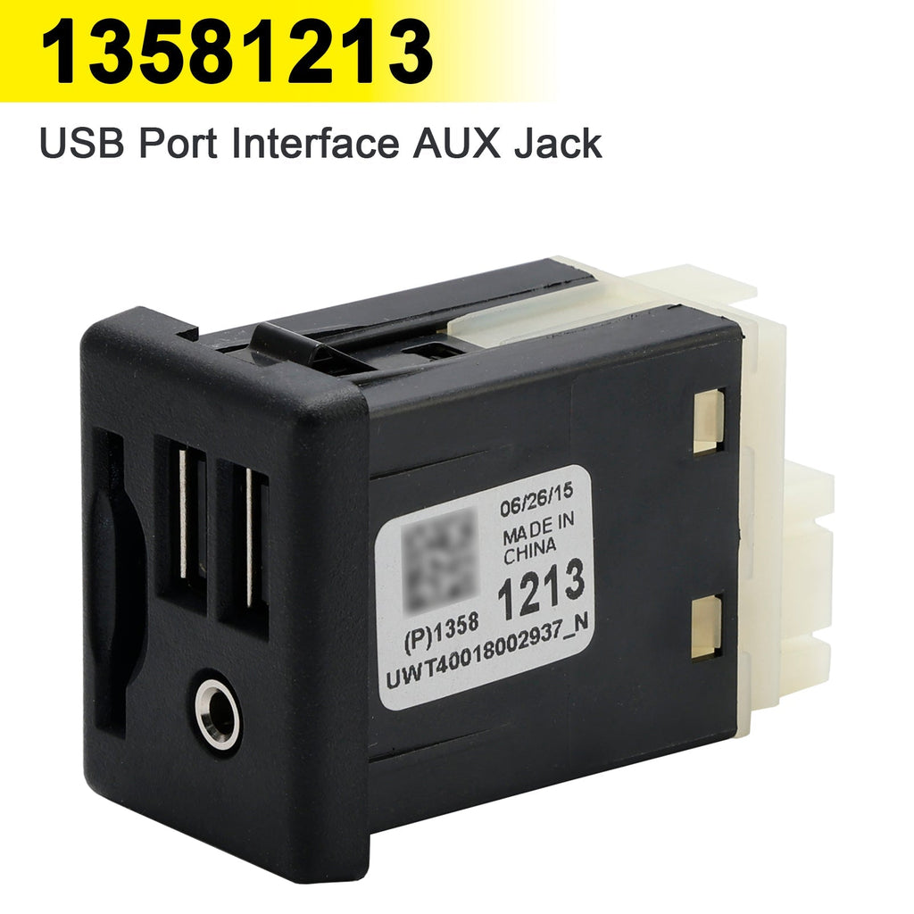 13581213 SD Card Reader Dual USB AUX Jack Connector for Cadillac and GMC Vehicles