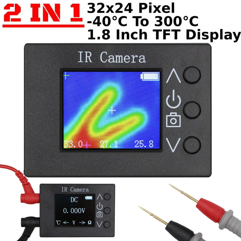Thermal Imaging Camera 2-In-1 IR Temperature Tester With 1.8 Inch Sensor Display