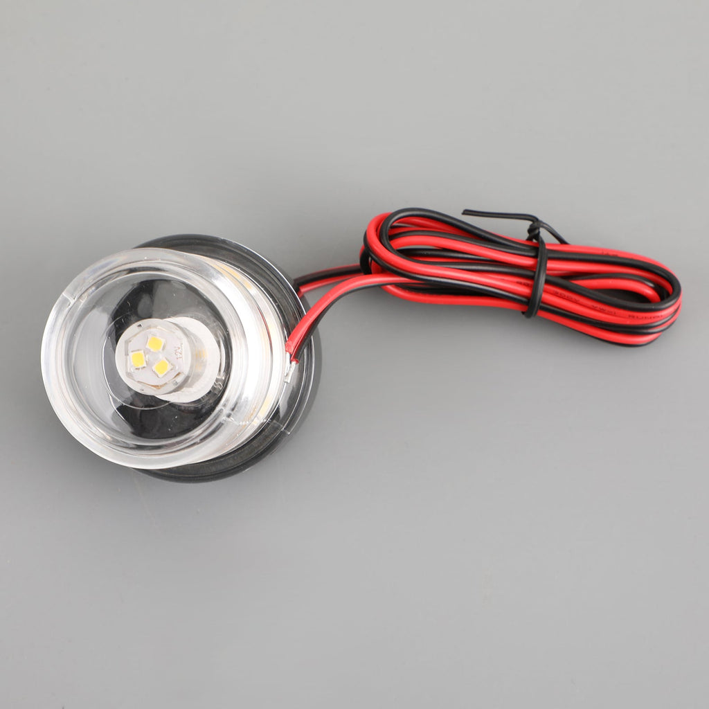 12V Round LED Anchor Navigation Lamp Marine Signal Light for Vessel Boats