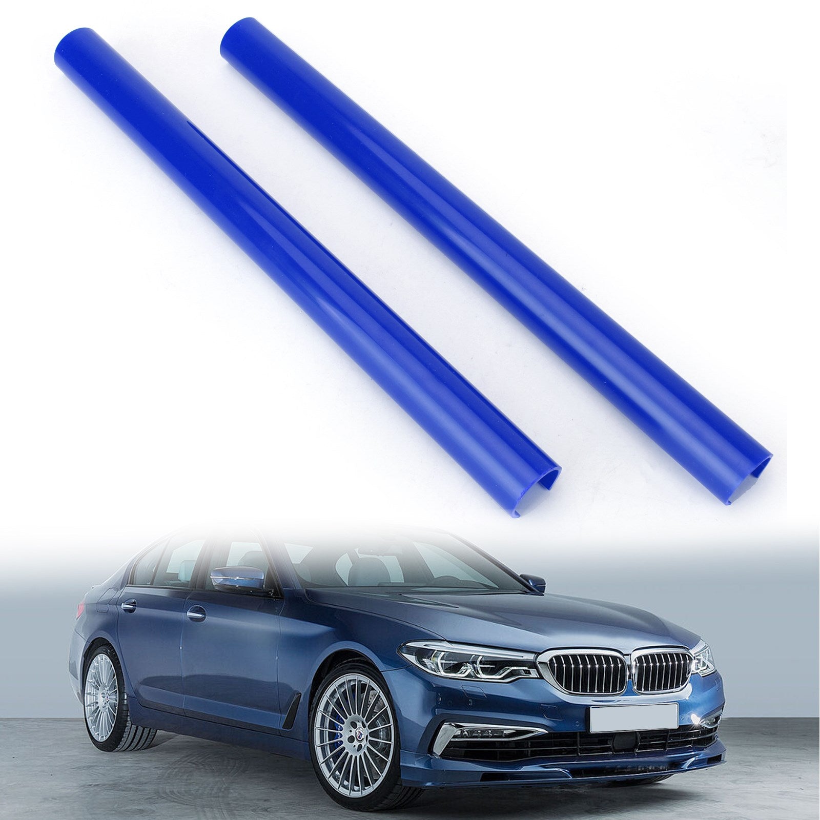 V Brace Support Bar Grille Wrap Compatible with BMW G01 G02 G05 G06 G07 G30 G38 Blue