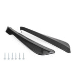 19 Inch Rear Bumper Canard Fin Splitter Diffuser Valence Spoiler Lip Carbon Fiber Generic