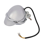 Universal 62mm Chrome Motorcycle Headlight Lamp Spotlight with Color Selector Switch