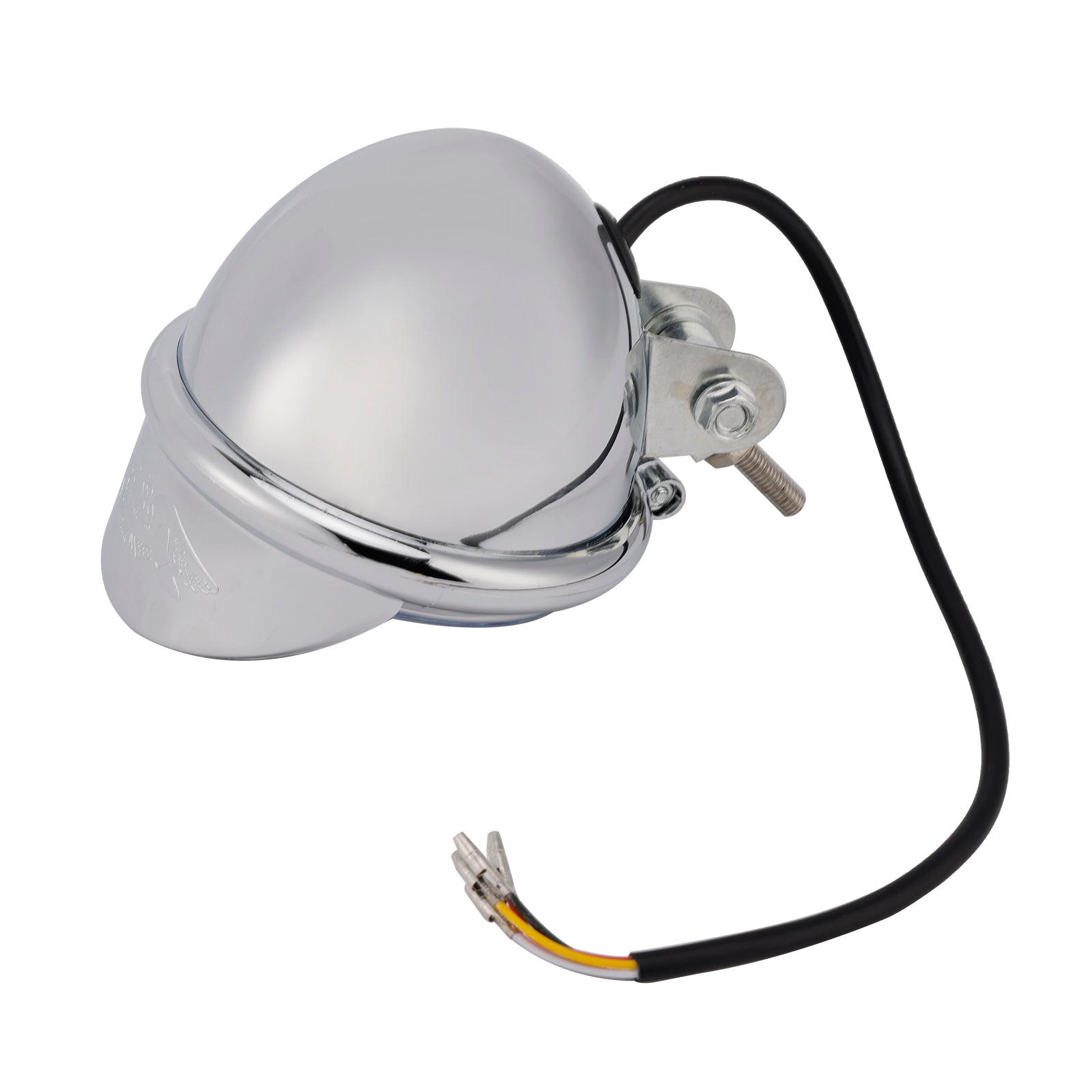 Chrome Motorcycle Universal Headlight Lamp 62 with Color Switch Spotlight