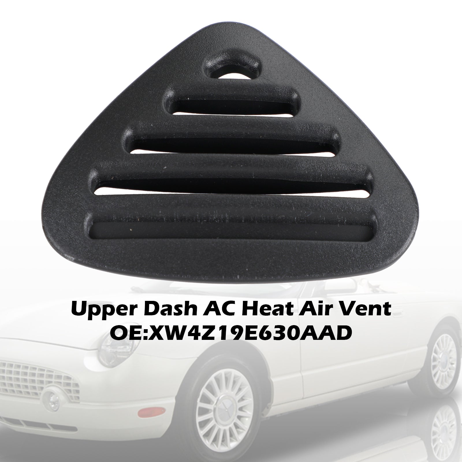 2002 Ford Thunderbird Upper Dashboard Air Vent Control Black XW4Z19E630AAD