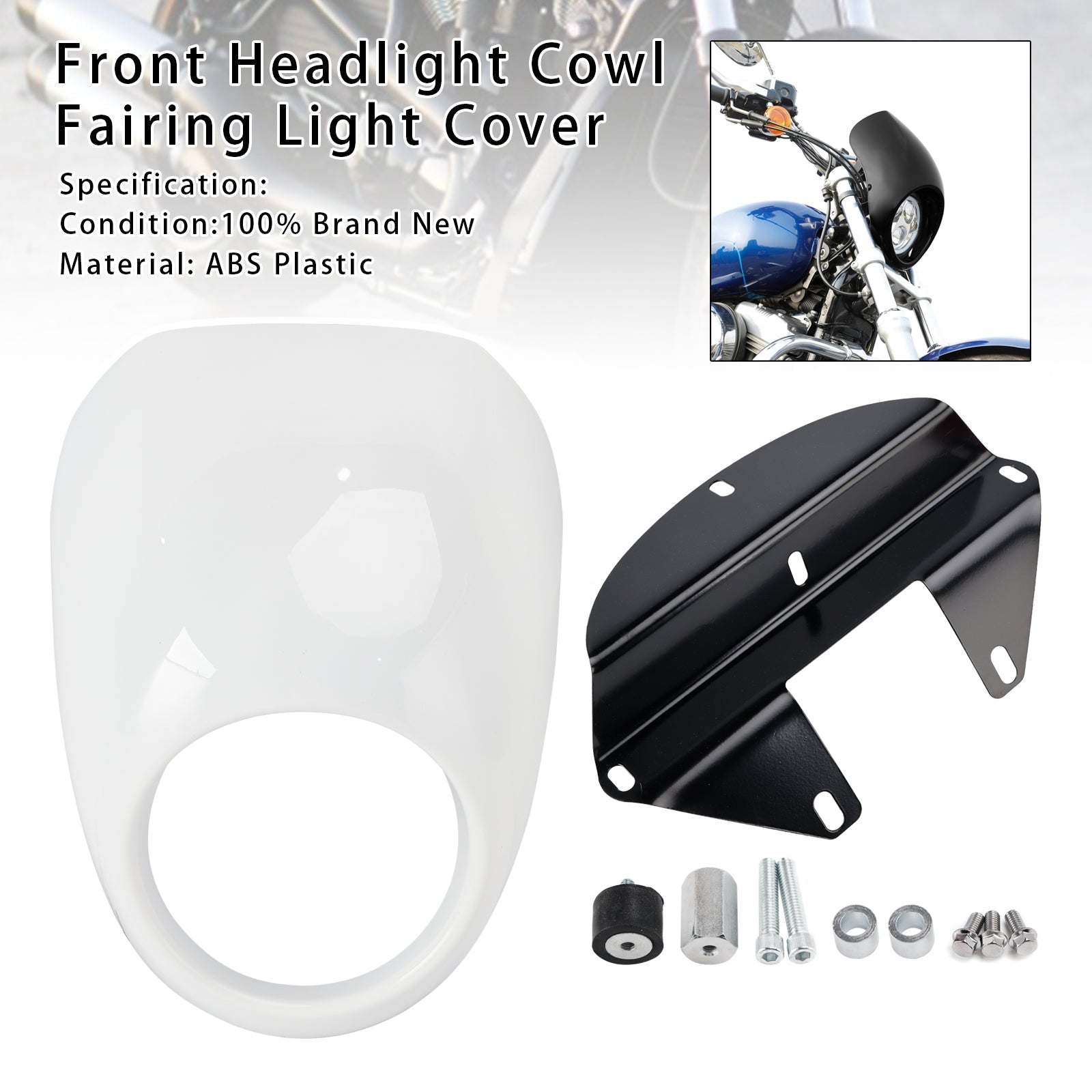 1973-up FX Dyna Sportster 883 1200 XL Headlight Light Fairing Cover
