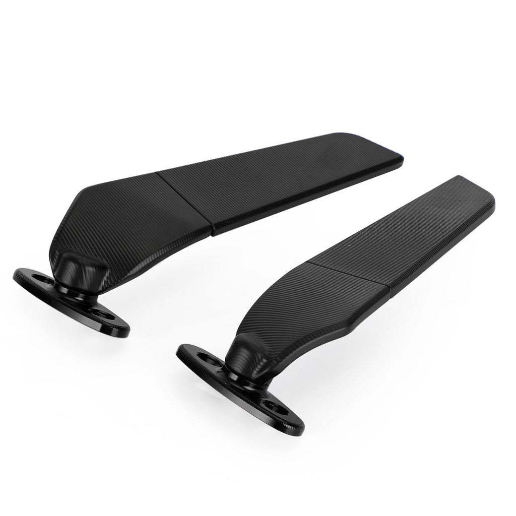Adjustable Wing Fin Rearview Mirrors for 2000-2019 Suzuki GSXR 600 750 1000