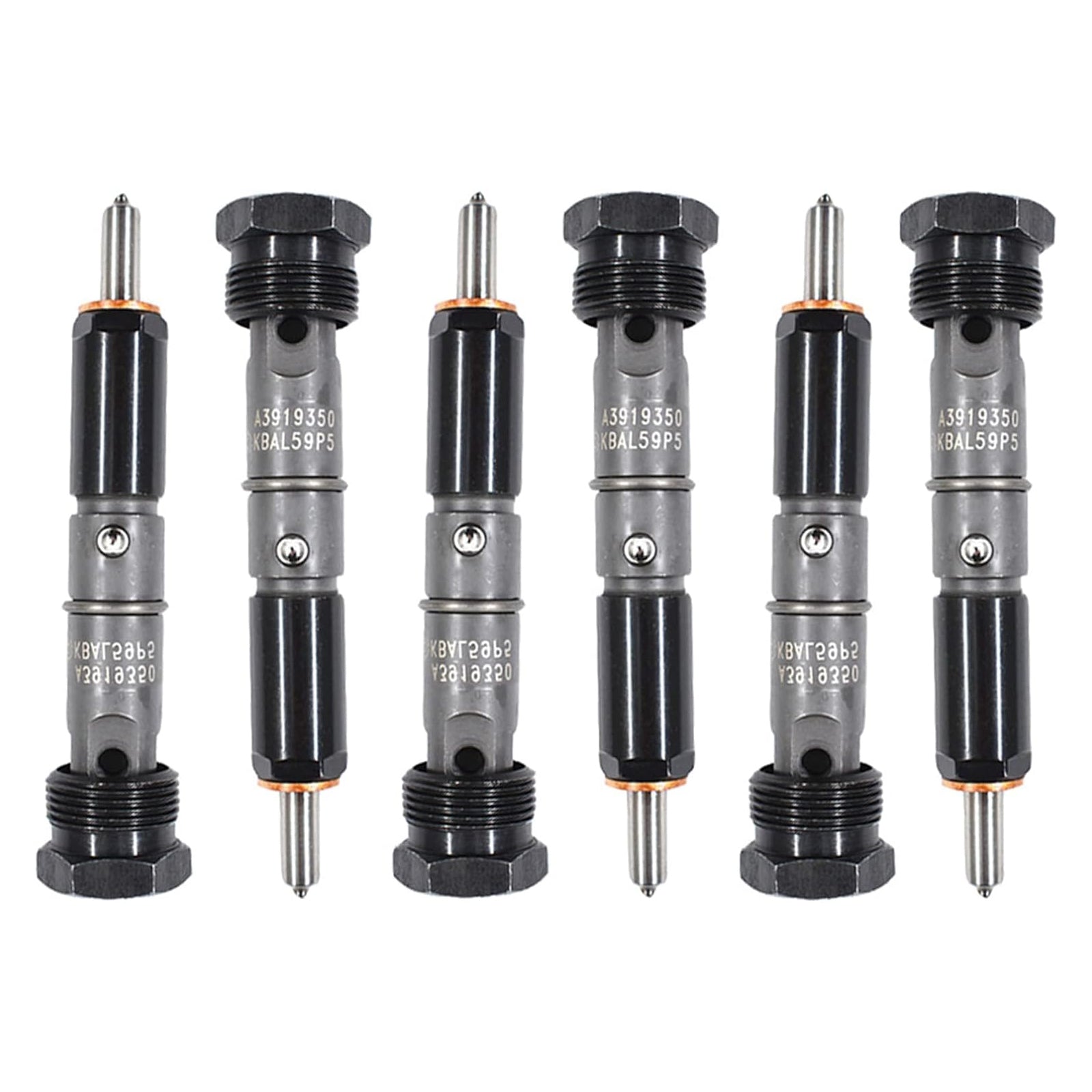 6-Piece Fuel Injector Kit 0432131837 Dodge D250 D350 1989-1993 Cummins 5.9L 12 Valve