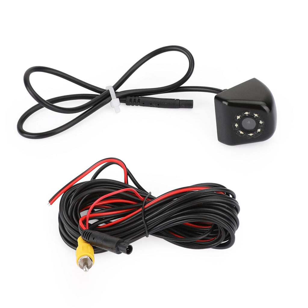 8LED Night Vision Car Backup Reverse Camera - Waterproof Rear View Parking