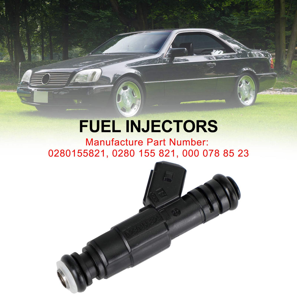 Fuel Injector 0280155821 Compatible with Mercedes-Benz W124 W140 W202 W210 R129