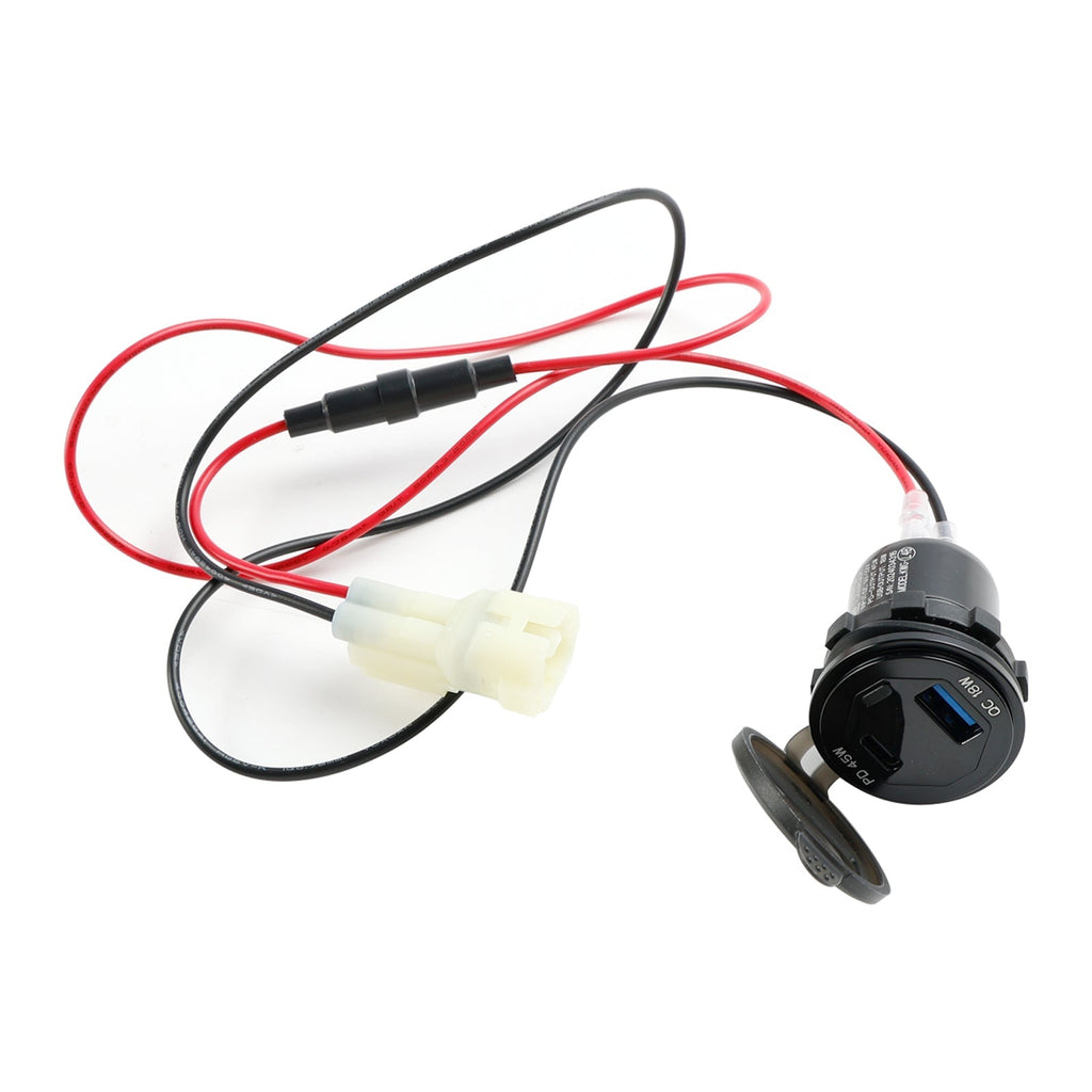 12V USB-C Quick Charge Socket Adapter for Honda NX400 2024