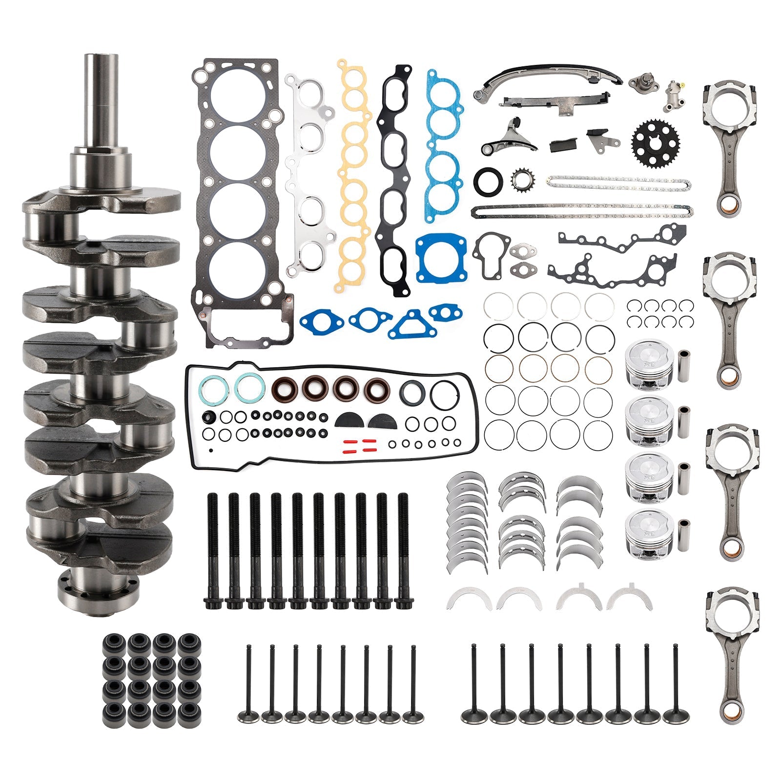 T100 3RZ-FE Engine Rebuild Kit 1994-1998 2.7L L4 DOHC Complete Overhaul 13411-75901