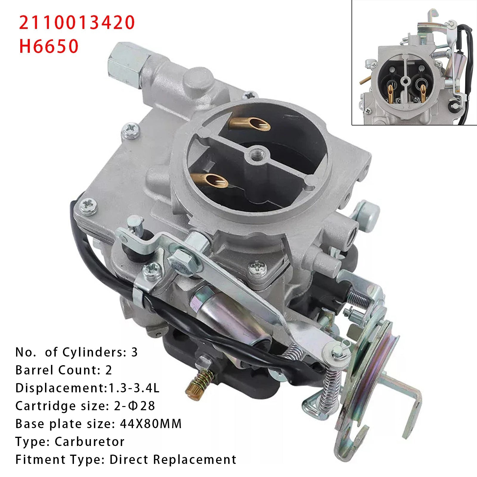 Toyota Material Handling Carburetor 21100-13420 for 1989 Forklifts and Beyond