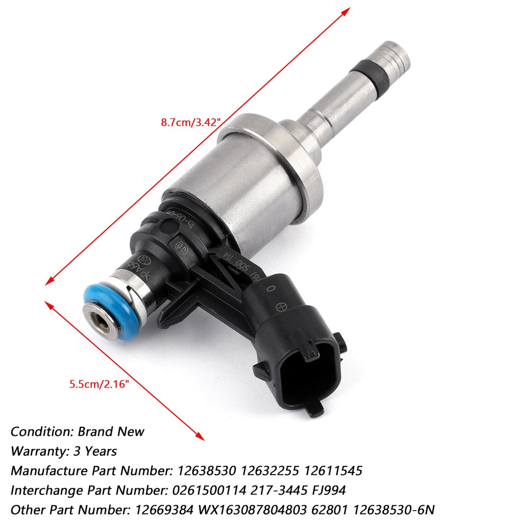 Fuel Injector 12638530 Replacement for Chevrolet Camaro Traverse GMC Acadia Cadillac CTS 3.6L