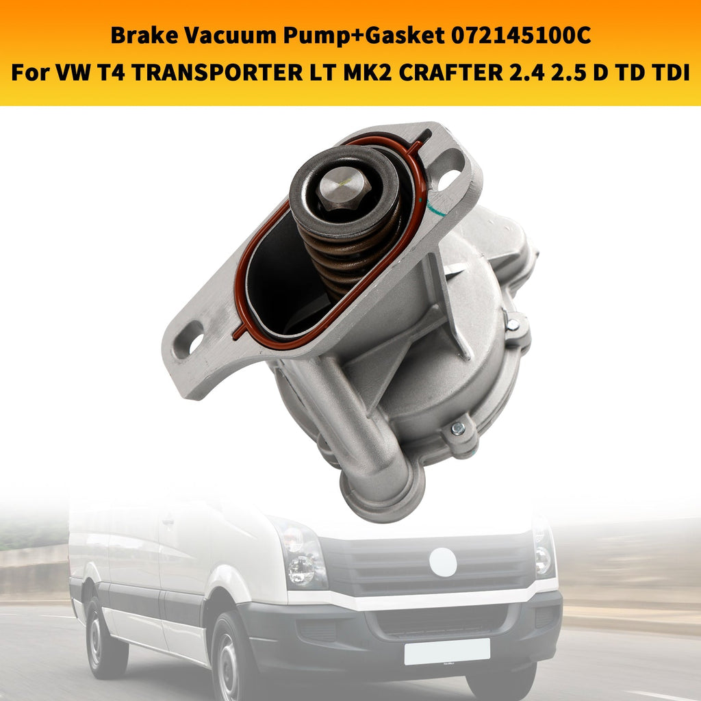 Volkswagen LT 28-35 I 2.4 Brake Vacuum Pump and Gasket Assembly 072145100C Express Delivery 1978-1996