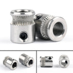 12-Pack MK8 Extruder Drive Pulley Steel Gear for 1.75/3.0mm 3D Printing Filament