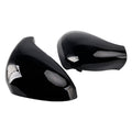 Bright Black Rearview Mirror Housing Covers Peugeot 207 Hatchback 2006-2015 9680194877