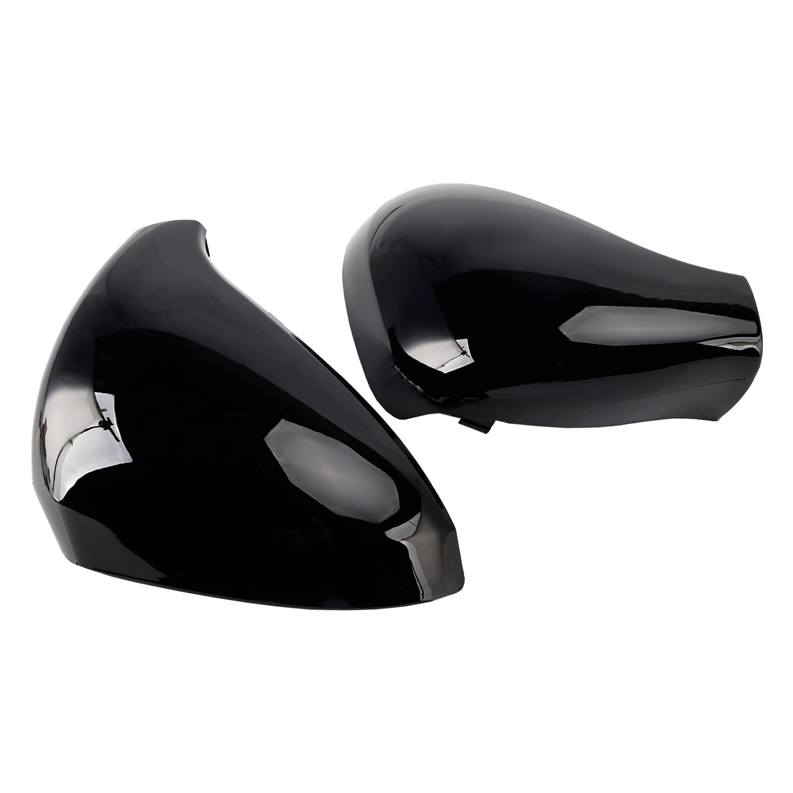 Bright Black Rearview Mirror Housing Covers Peugeot 207 Hatchback 2006-2015 9680194877