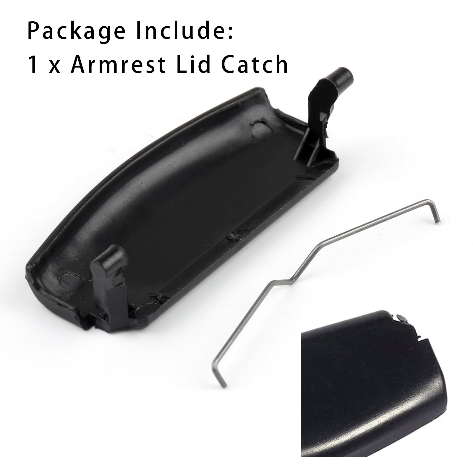 Black Center Armrest Lid Latch for 2001-2008 Audi A4 B6 B7 Console 8E0864245E