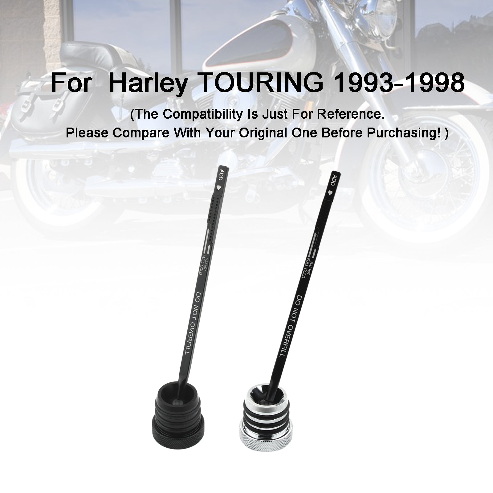1993-1998 Harley FLHT FLHS FLTC Touring Oil Tank Dipstick Cap Plug 0710-0002