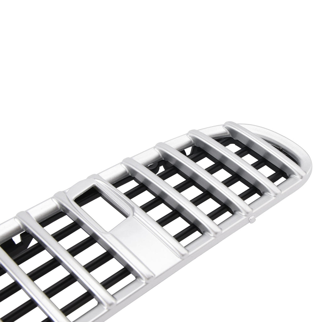 Front Upper Hood Vent Grill Silver for 2002-2005 BMW E46 51137075324