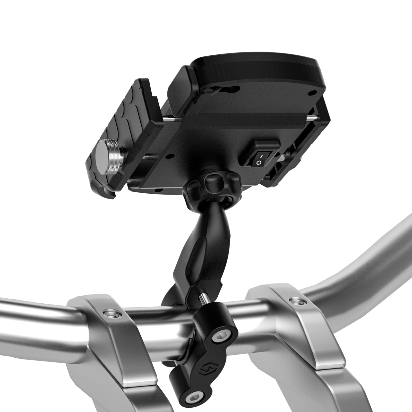 15W Fast Wireless Phone Charger Bracket with QC3.0 for Motorcycle and Scooter BlackB Generic