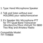 Professional UHF Hand Microphone for TYT TH9800 Mobile Car Radio - 1 Piece