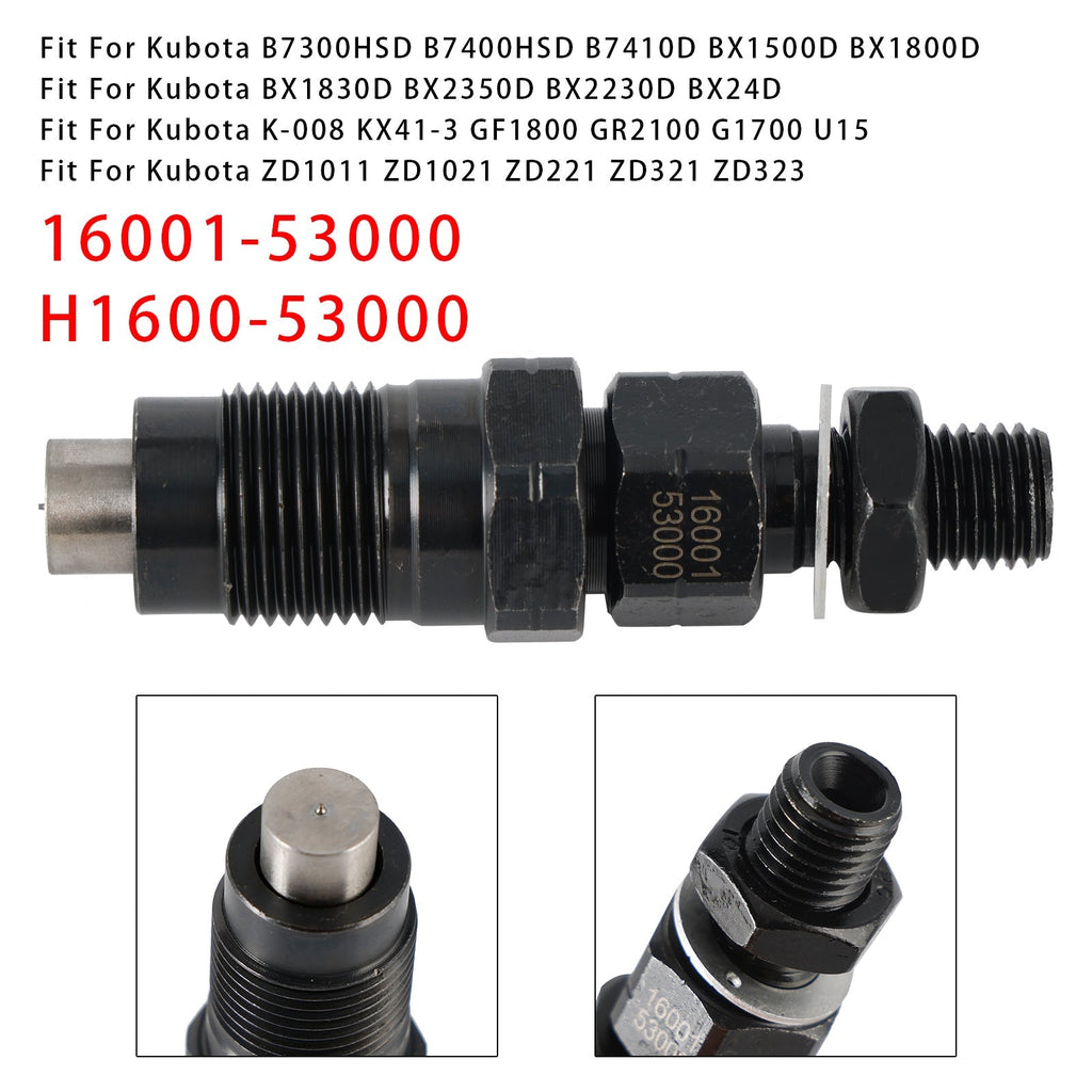 1 Piece Kubota D722 D782 BX2230D Fuel Injector Assembly 16001-53000 H1600-53000