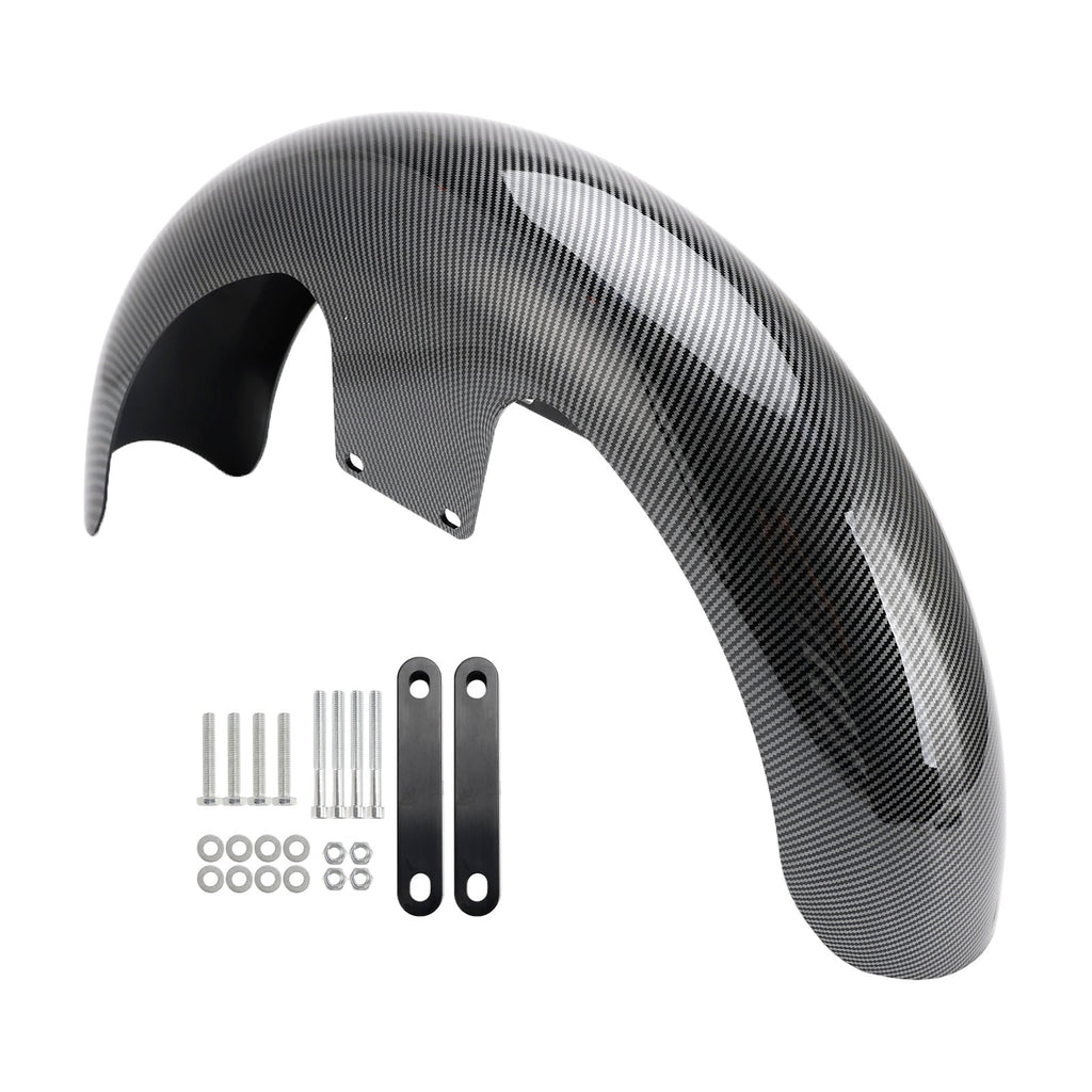19" Front Fender Wrap ABS For Harley Touring Models Electra Street Road Glide FLHT FLHR Baggers