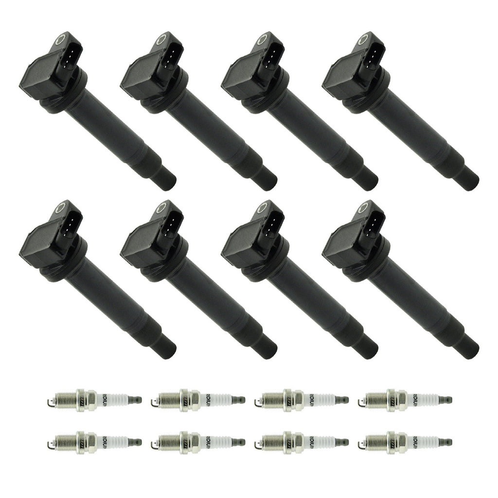 Toyota Sequoia Tundra 4.7L Ignition Coil Spark Plug Set 8 Piece 2001-2009 UF230