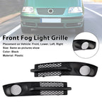 Front Bumper Fog Light Grille for 2000-2010 Volkswagen Sharan 7M with Foglight Aperture
