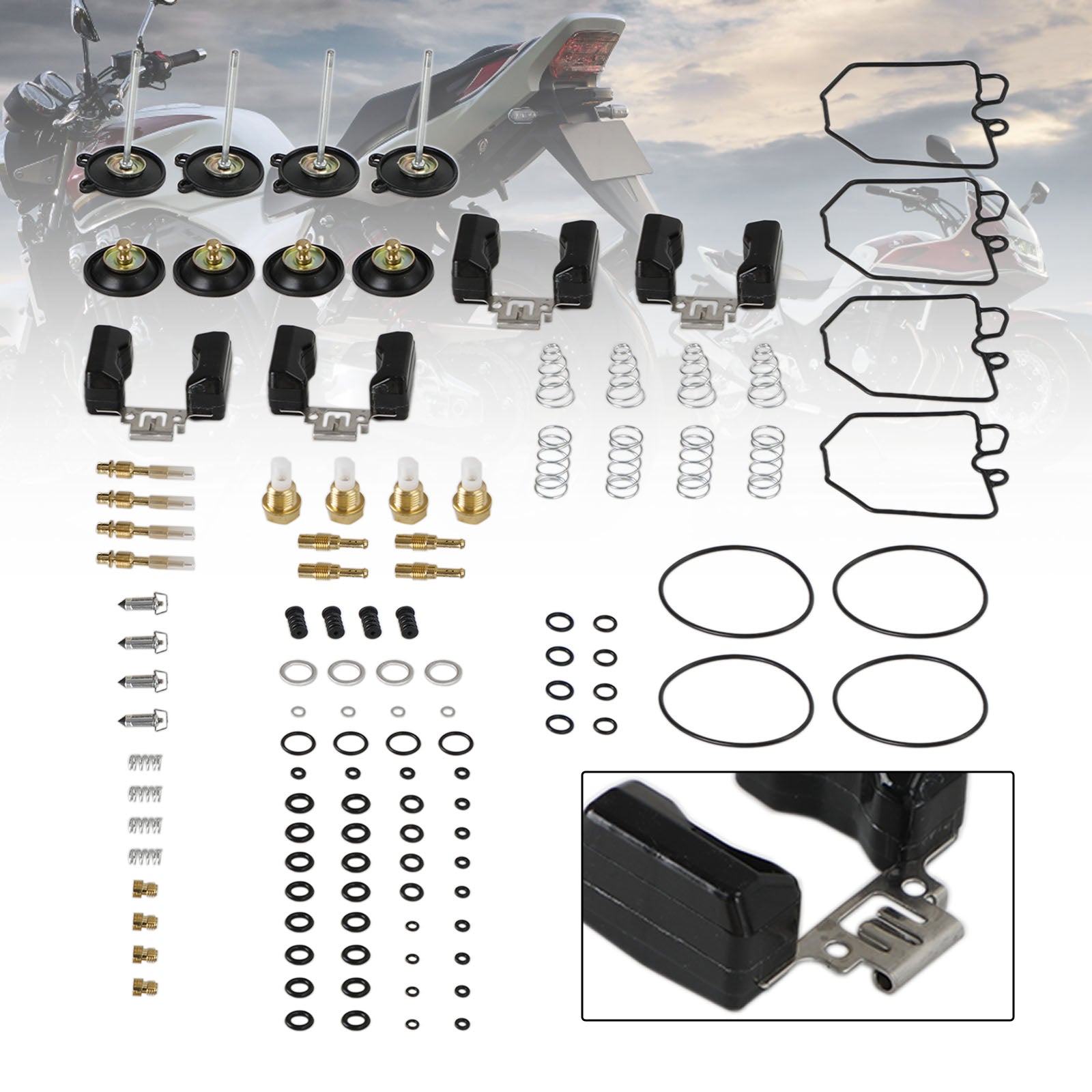 Honda GL1100 Goldwing 1100 Carburetor Repair and Rebuild Kit 1980-1983