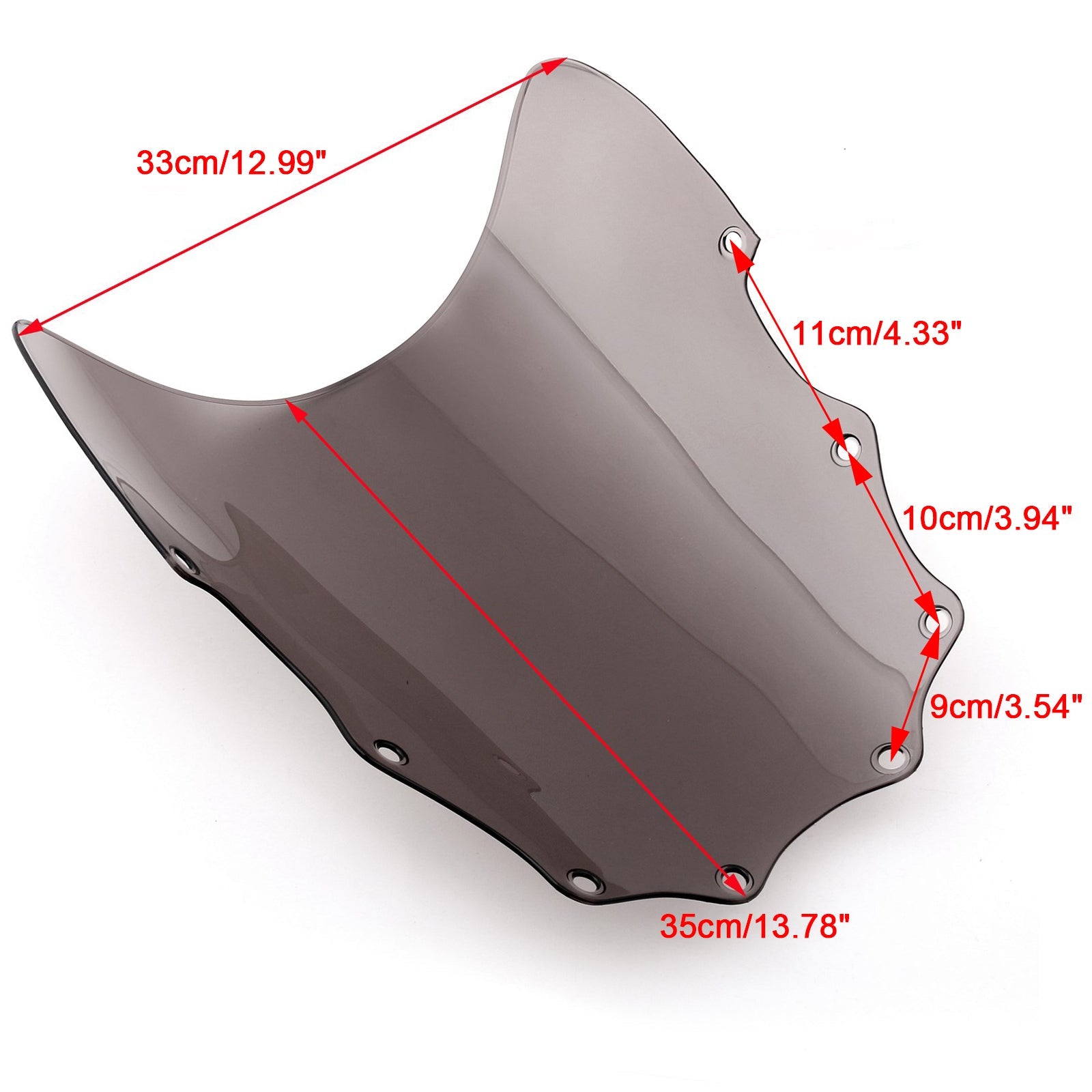 1987-2009 Kawasaki Ninja 500R EX500 Smoke Moto Windscreen with ABS