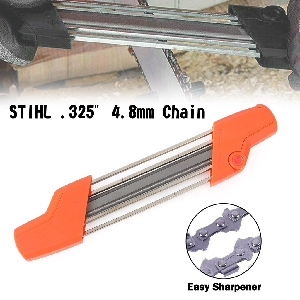 STIHL .325" 4.8mm Chainsaw Chain File Sharpener - 2 IN 1 Quick Sharp Tool