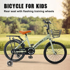 18 Inch Children's BMX Bicycle with Stabilizer Wheels Designed for Ages 7-9