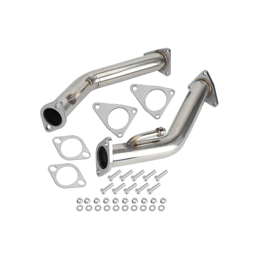 2.5 Inch Exhaust Test Pipes Downpipe Kit for Infiniti Q50 Q60 3.7L Engine
