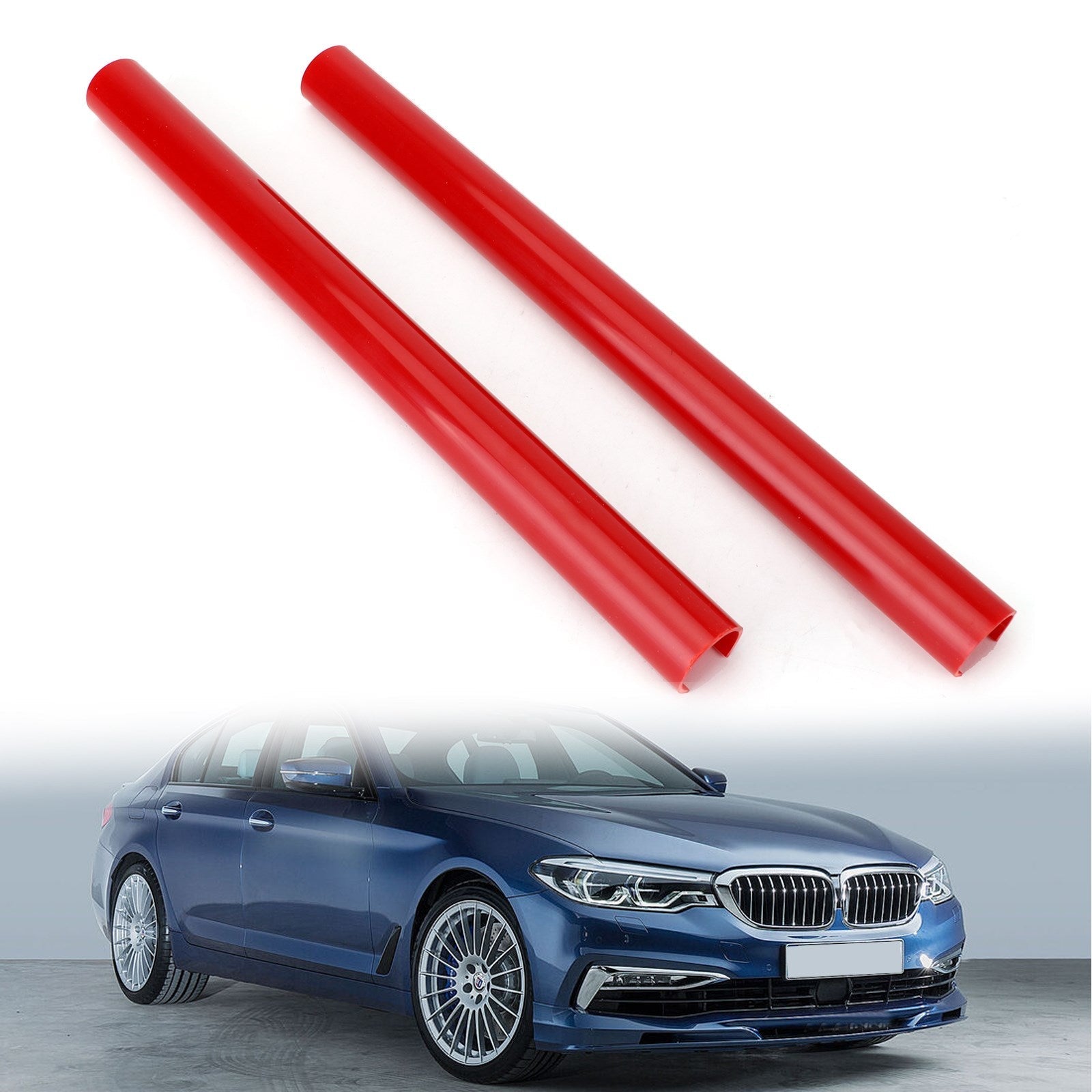 V Brace Support Bar Grille Wrap Compatible with BMW G01 G02 G05 G06 G07 G30 G38 Blue