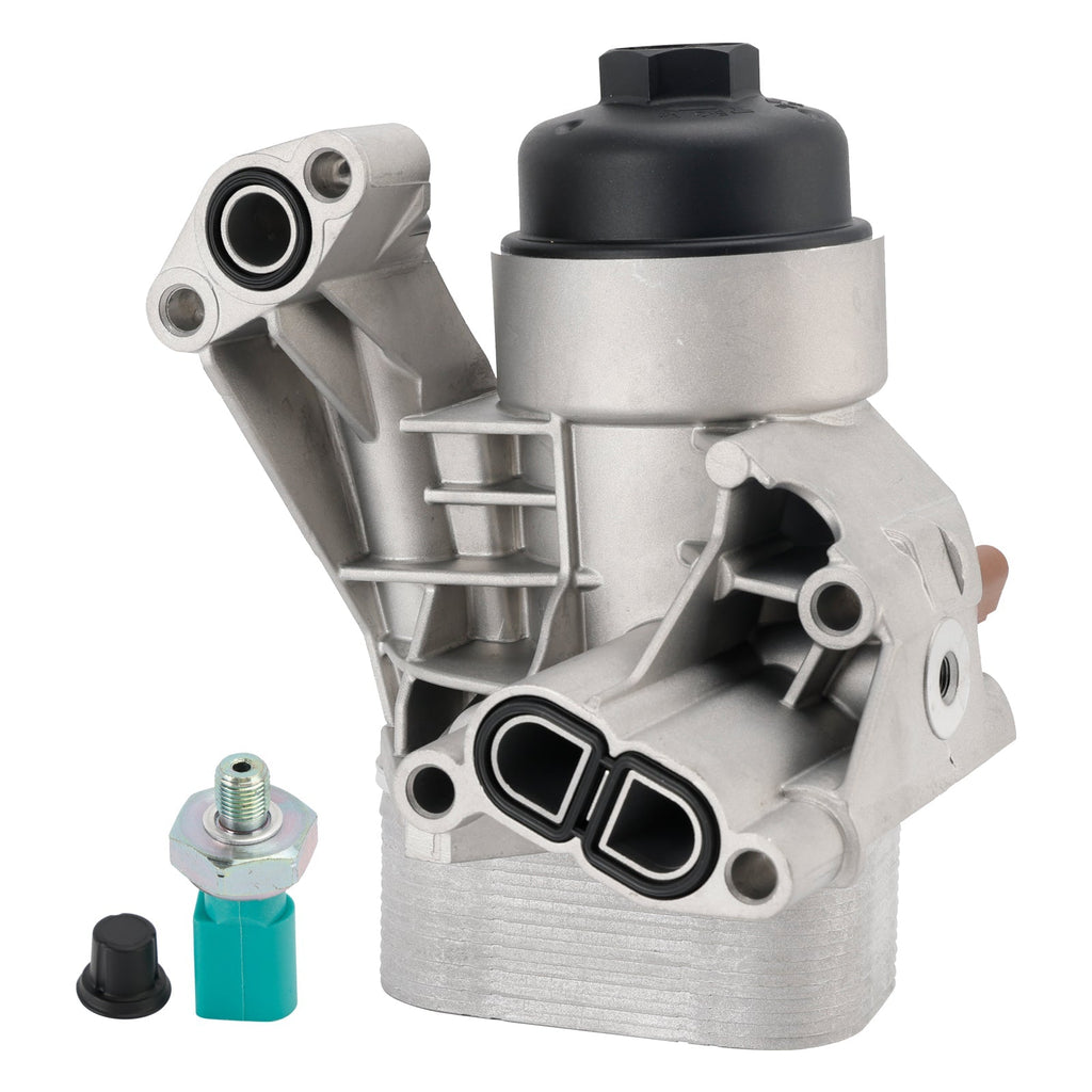 Filter Housing and Oil Cooler Unit 03N115389A Compatible with Audi VW Seat Skoda TDI 1.6 2.0