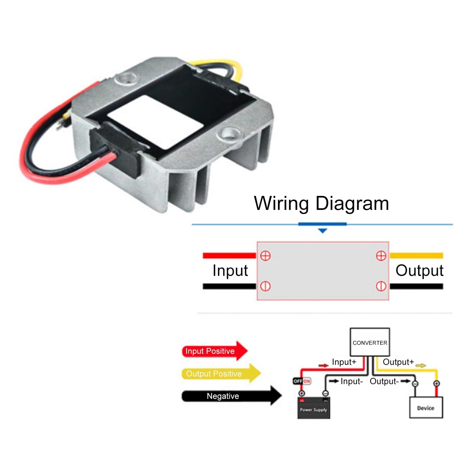 12V 24V 3 Amp DC-DC Voltage Regulator Step Up Power Converter 72 Watts