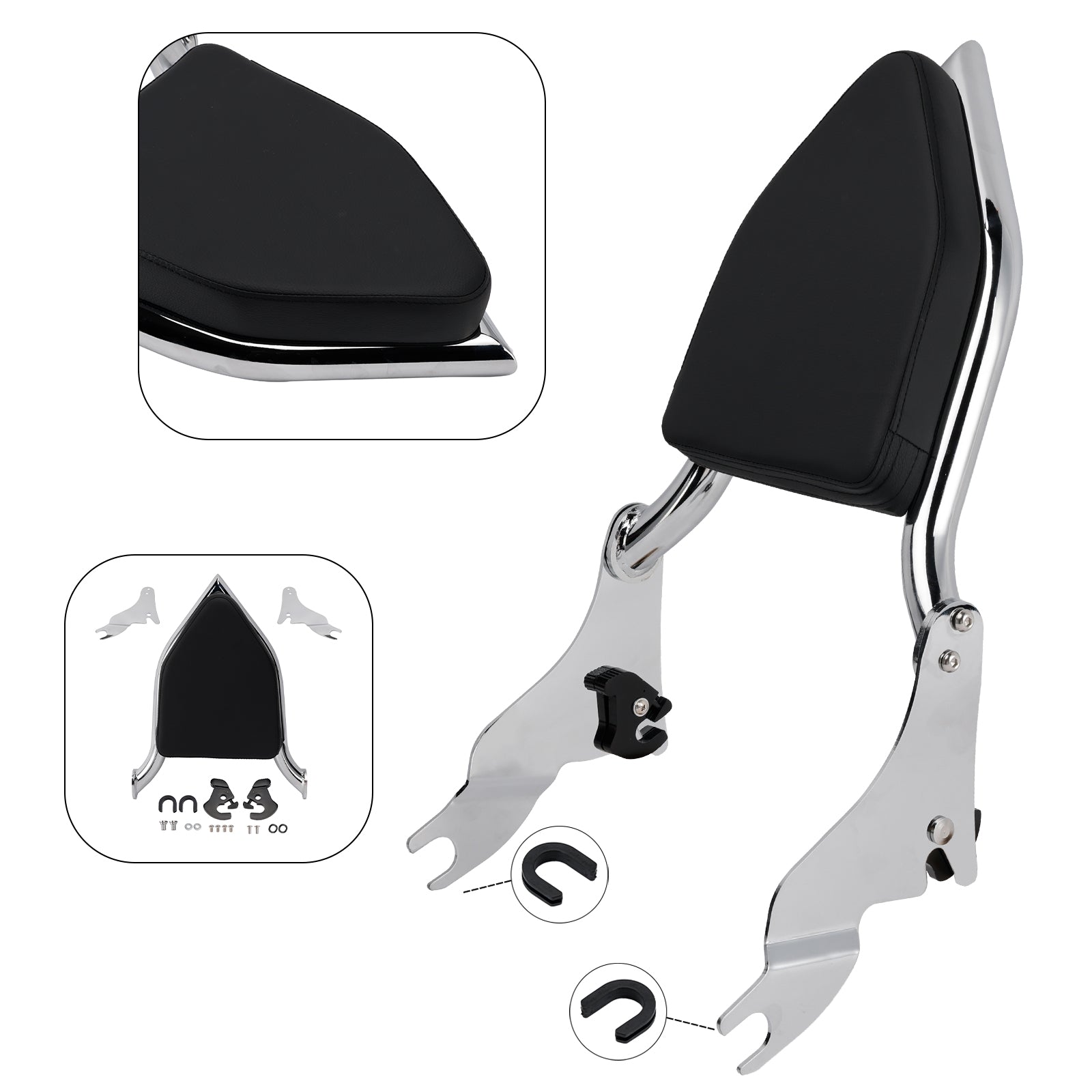 2000-2001, 2009, 2024 CVO Road Glide FLTRSE Passenger Backrest Sissy Bar Support