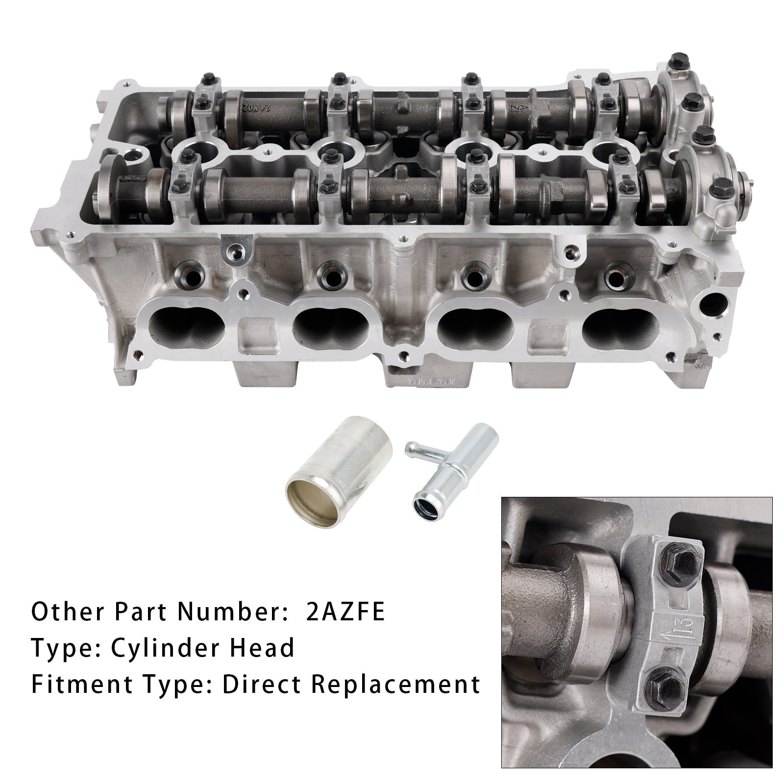 2001-2007 Toyota Highlander 2.4L 2362CC L4 DOHC Complete Cylinder Head 2AZFE