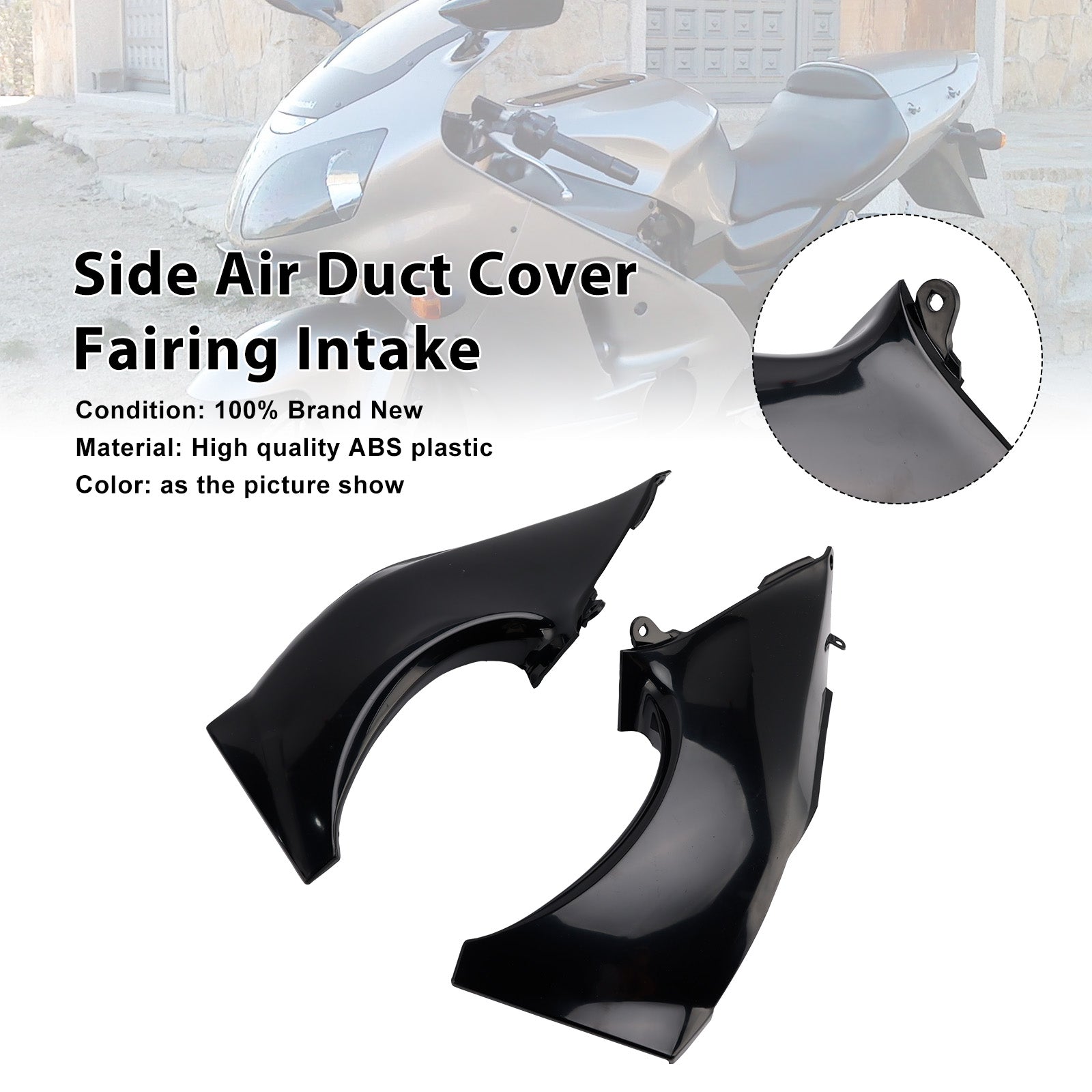Kawasaki ZX12R 2000 2001 Side Air Intake Fairing Duct Cover