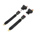 Retractable 2-Point Auto Safety Seat Belt Buckle Universal Fit Adjustable Pair