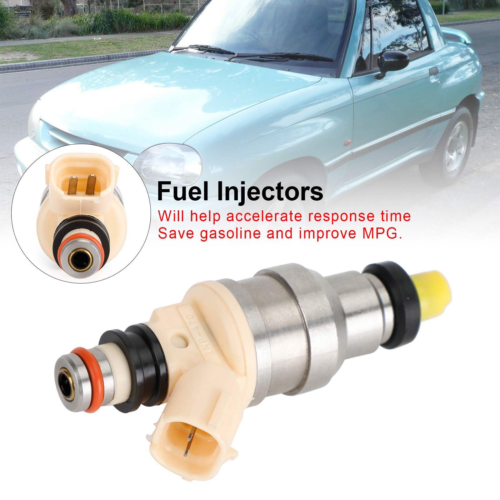 1 Piece INP-470 Fuel Injector Fits Suzuki Sidekick X-90 and Chevy Tracker 1.6L